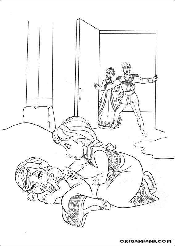 Frozen coloring page (3)