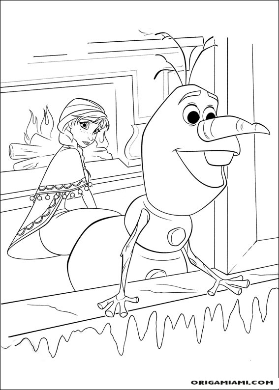 Frozen coloring page (30)