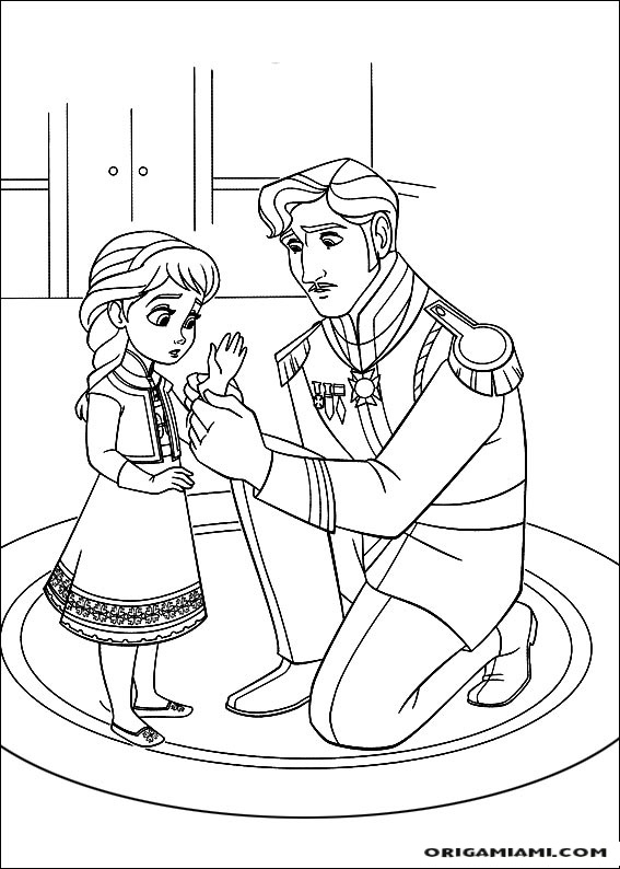 Frozen coloring page (4)