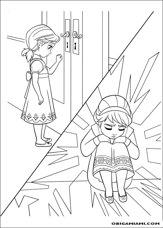 Frozen coloring page (5)