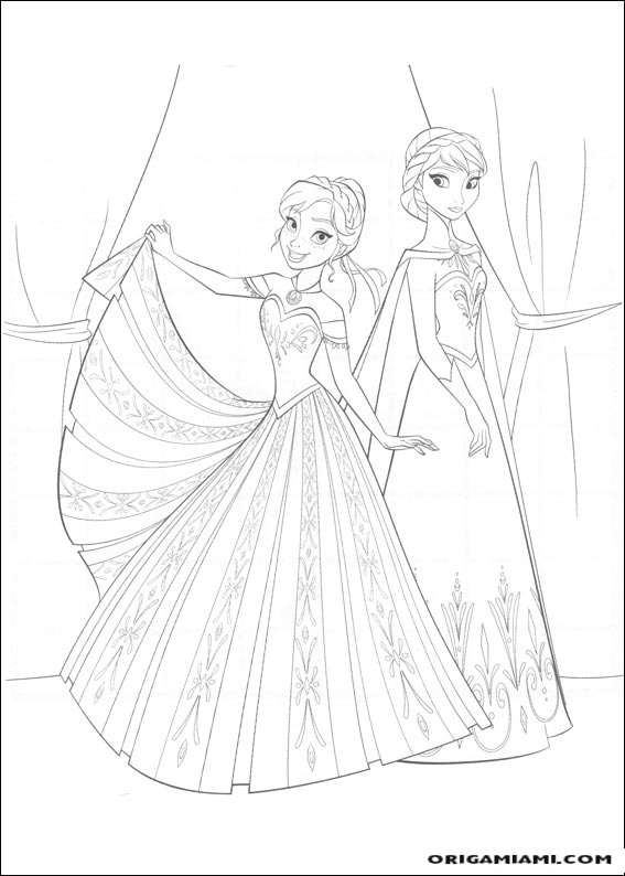 Frozen coloring page (6)