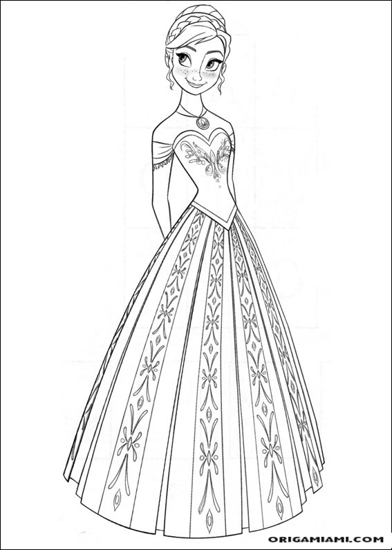 Frozen coloring page (9)