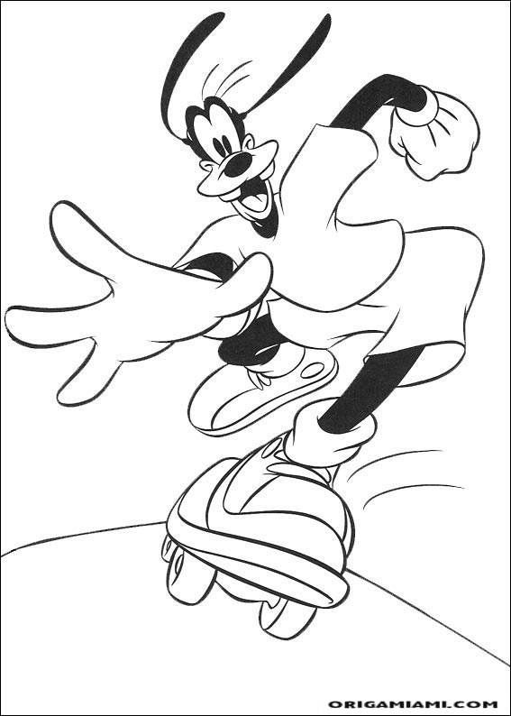 Goofy coloring page (10)