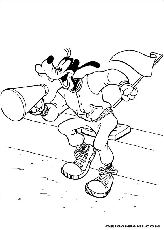 Goofy coloring page (12)