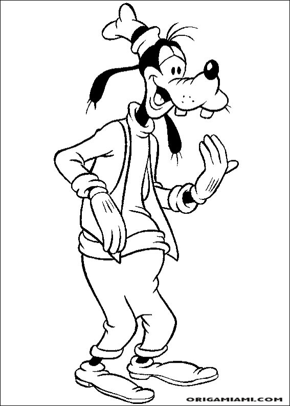 Goofy coloring page (14)