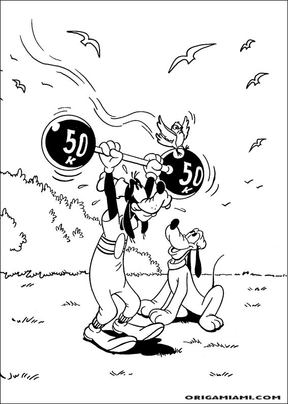 Goofy coloring page (20)