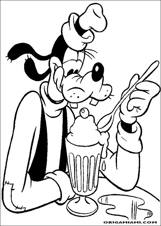 Goofy coloring page (23)