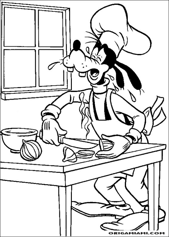 Goofy coloring page (32)