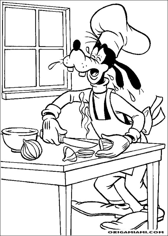 Goofy coloring page (34)