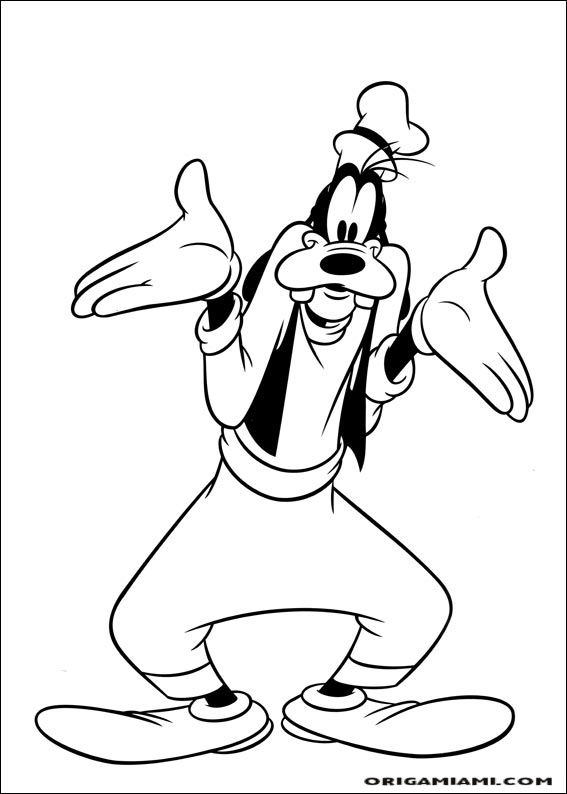 Goofy coloring page (40)