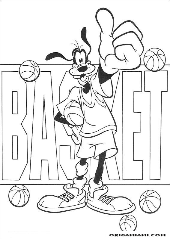 Goofy coloring page (5)