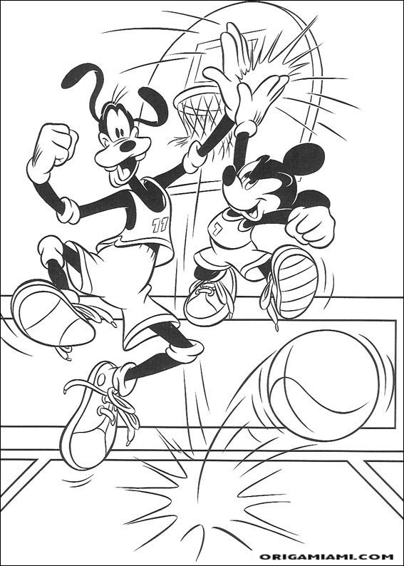 Goofy coloring page (6)