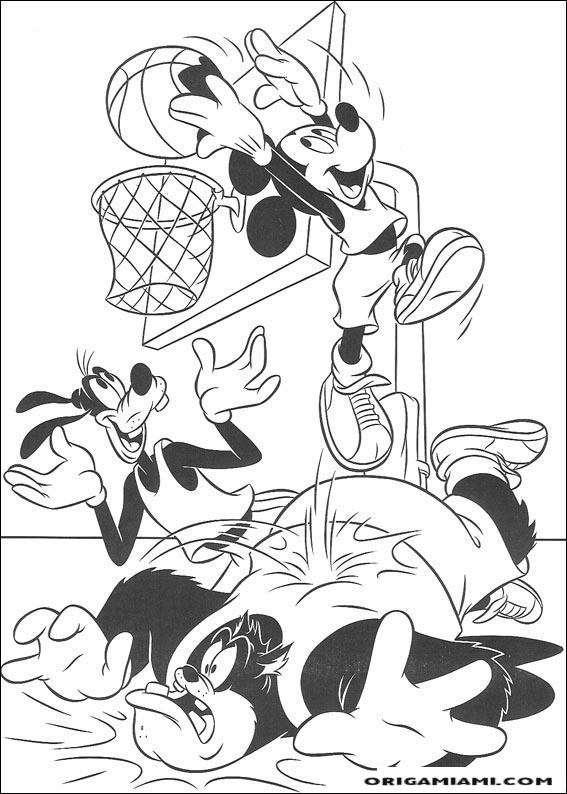 Goofy coloring page (7)