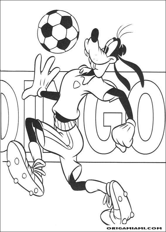 Goofy coloring page (8)