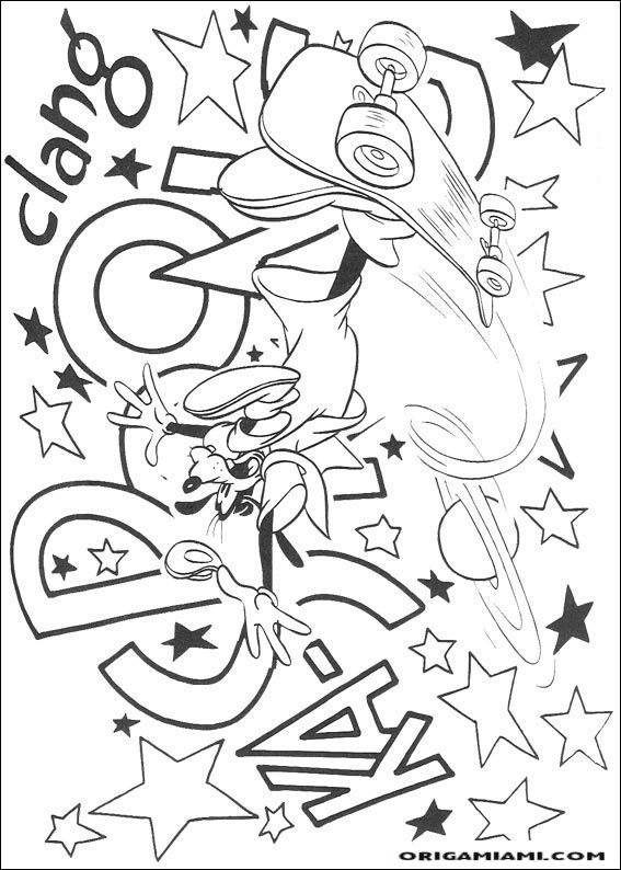 Goofy coloring page (9)