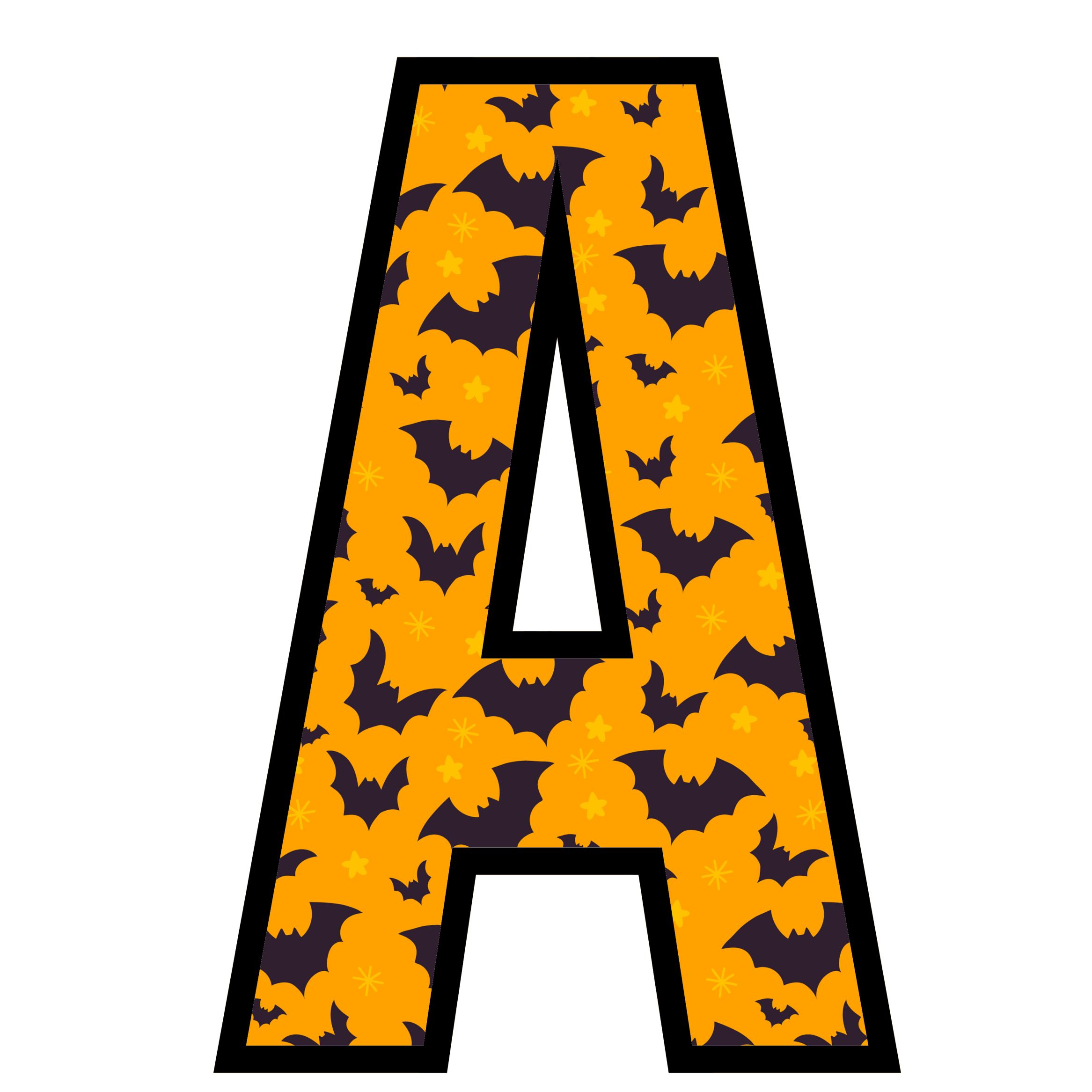 Halloween Bats Letters (1)