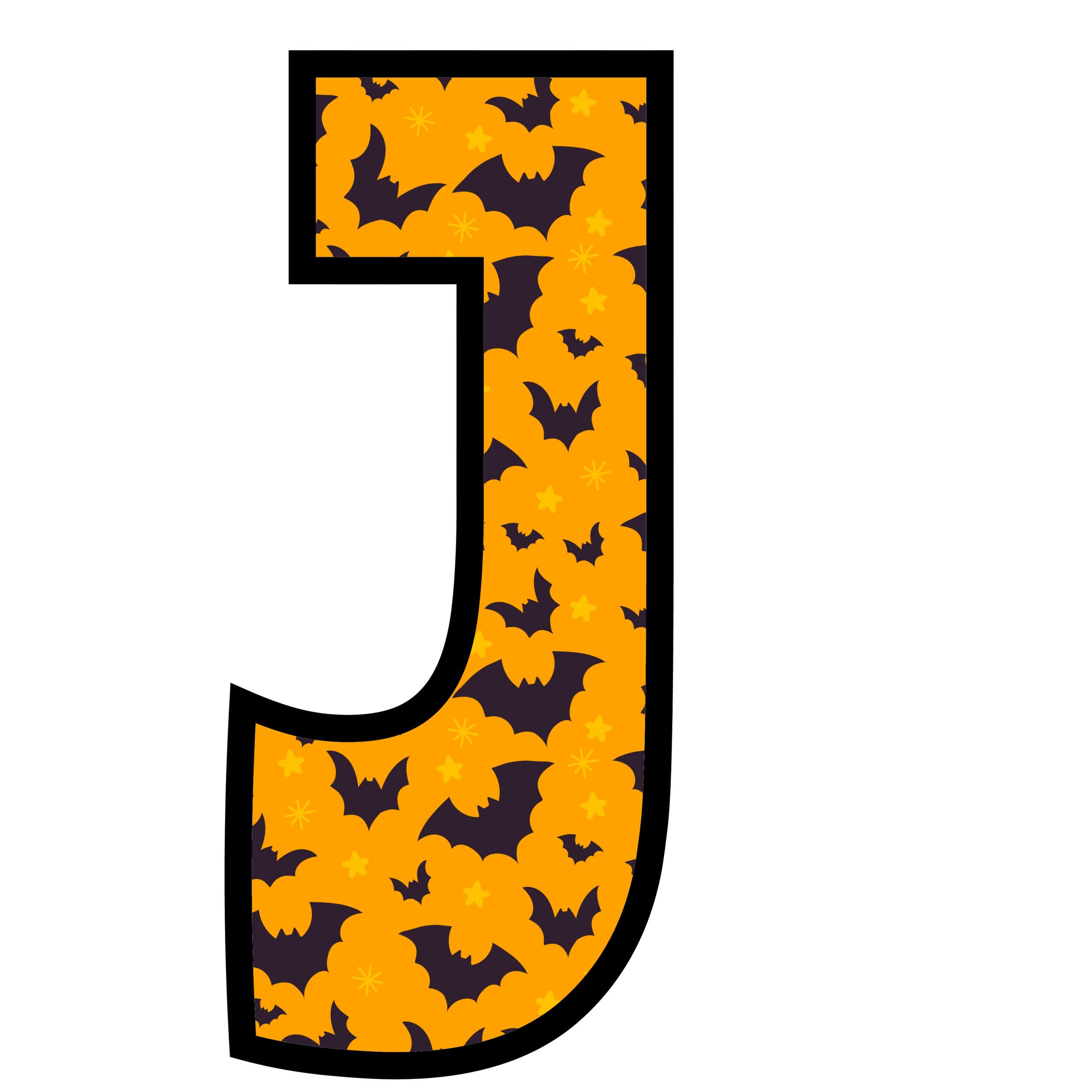 Halloween Bats Letters (10)