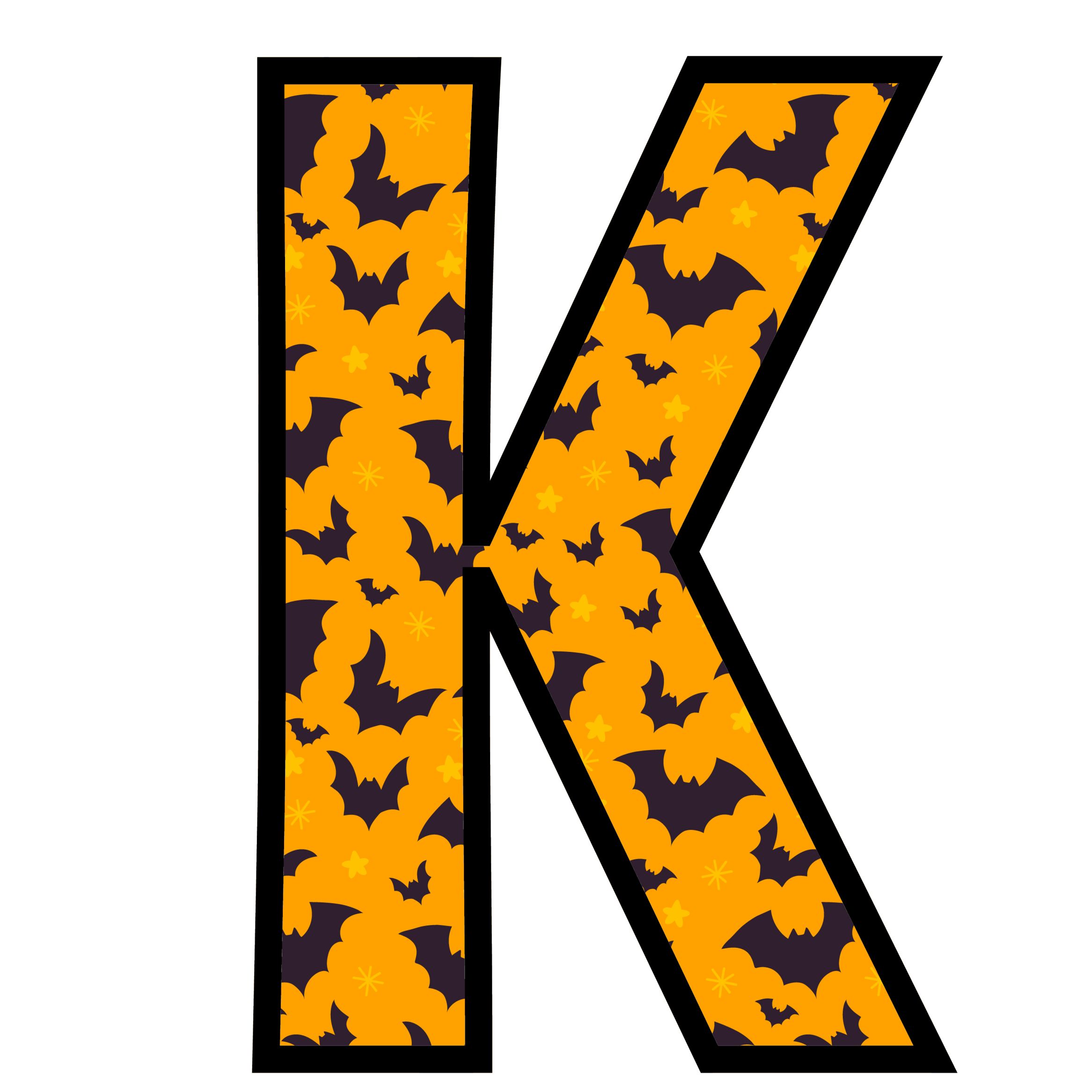 Halloween Bats Letters (11)