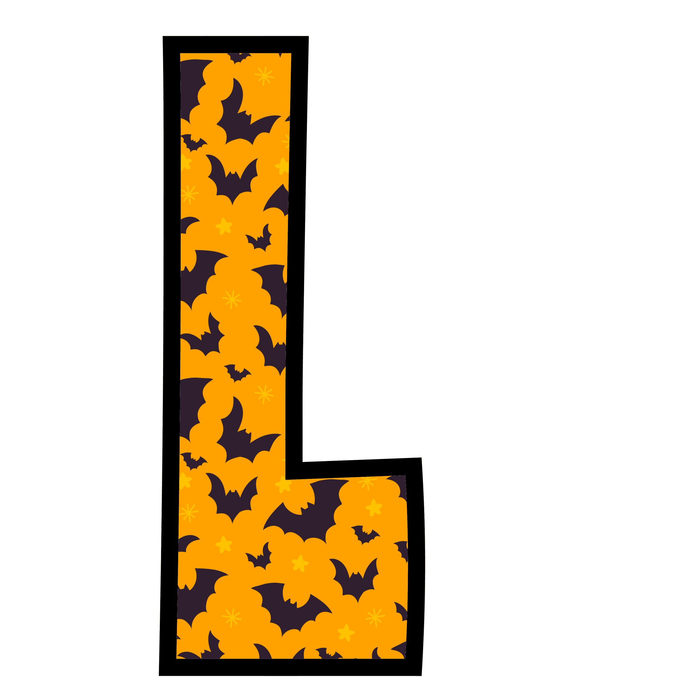 Halloween Bats Letters (12)