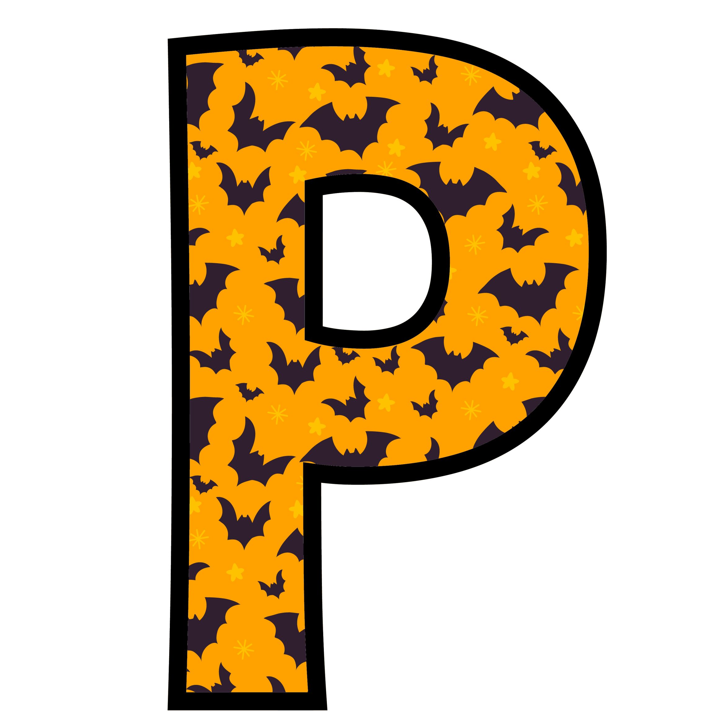 Halloween Bats Letters (16)