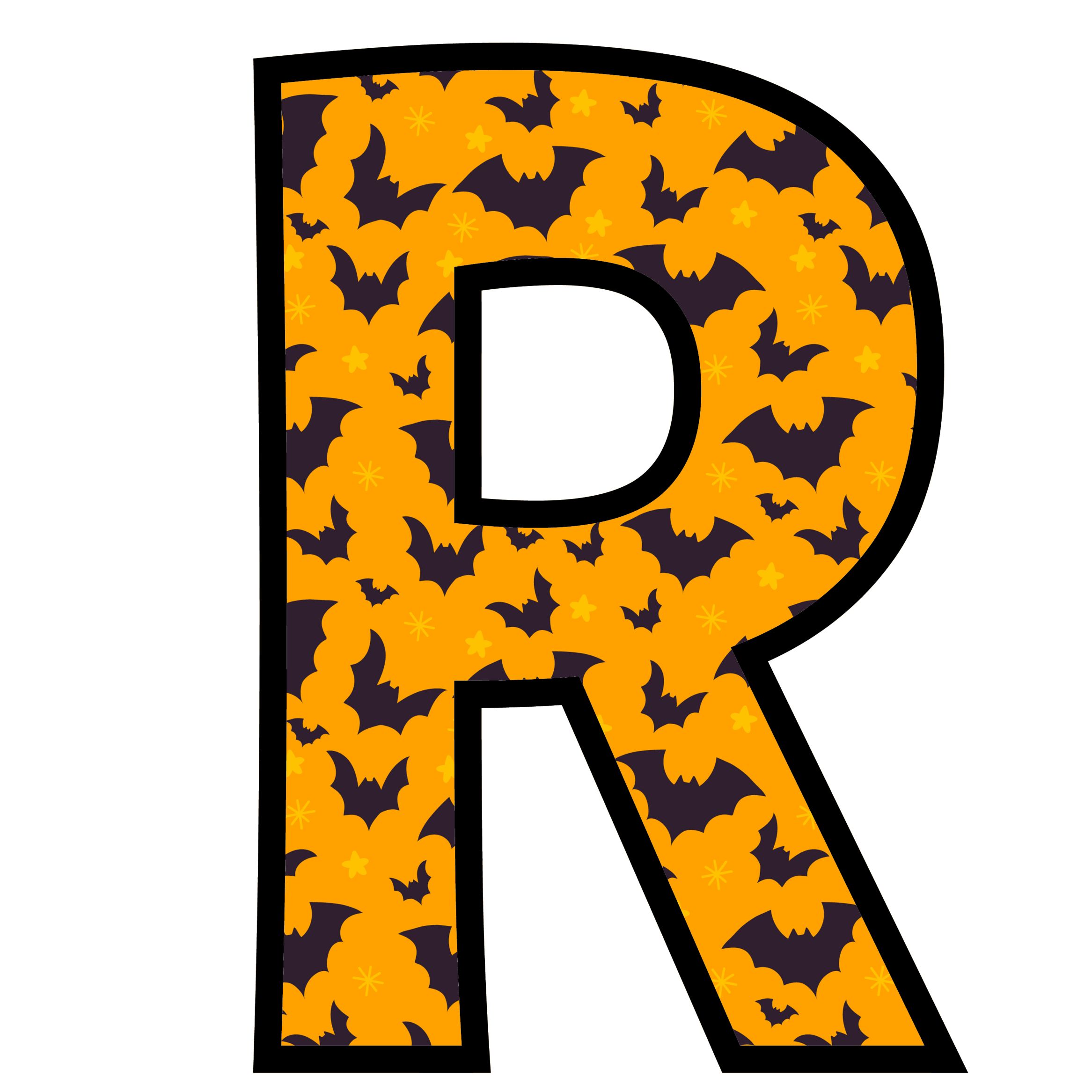 Halloween Bats Letters (18)