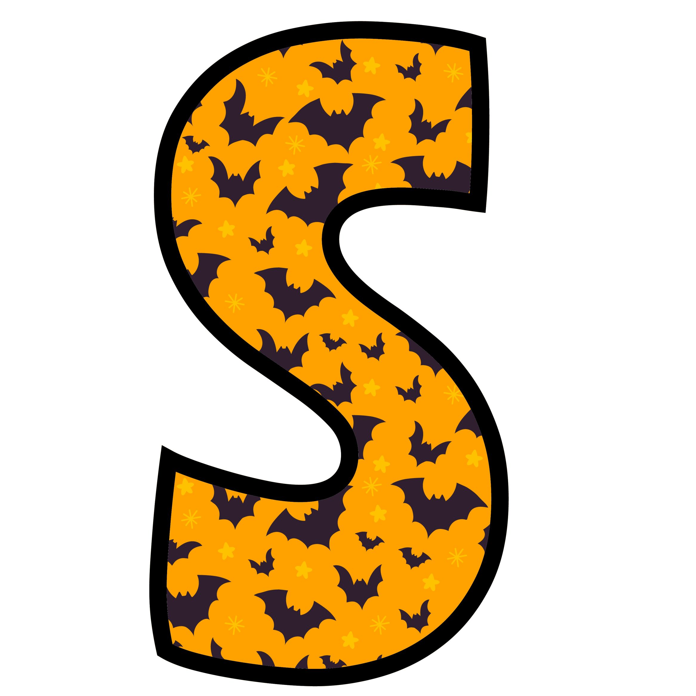 Halloween Bats Letters (19)