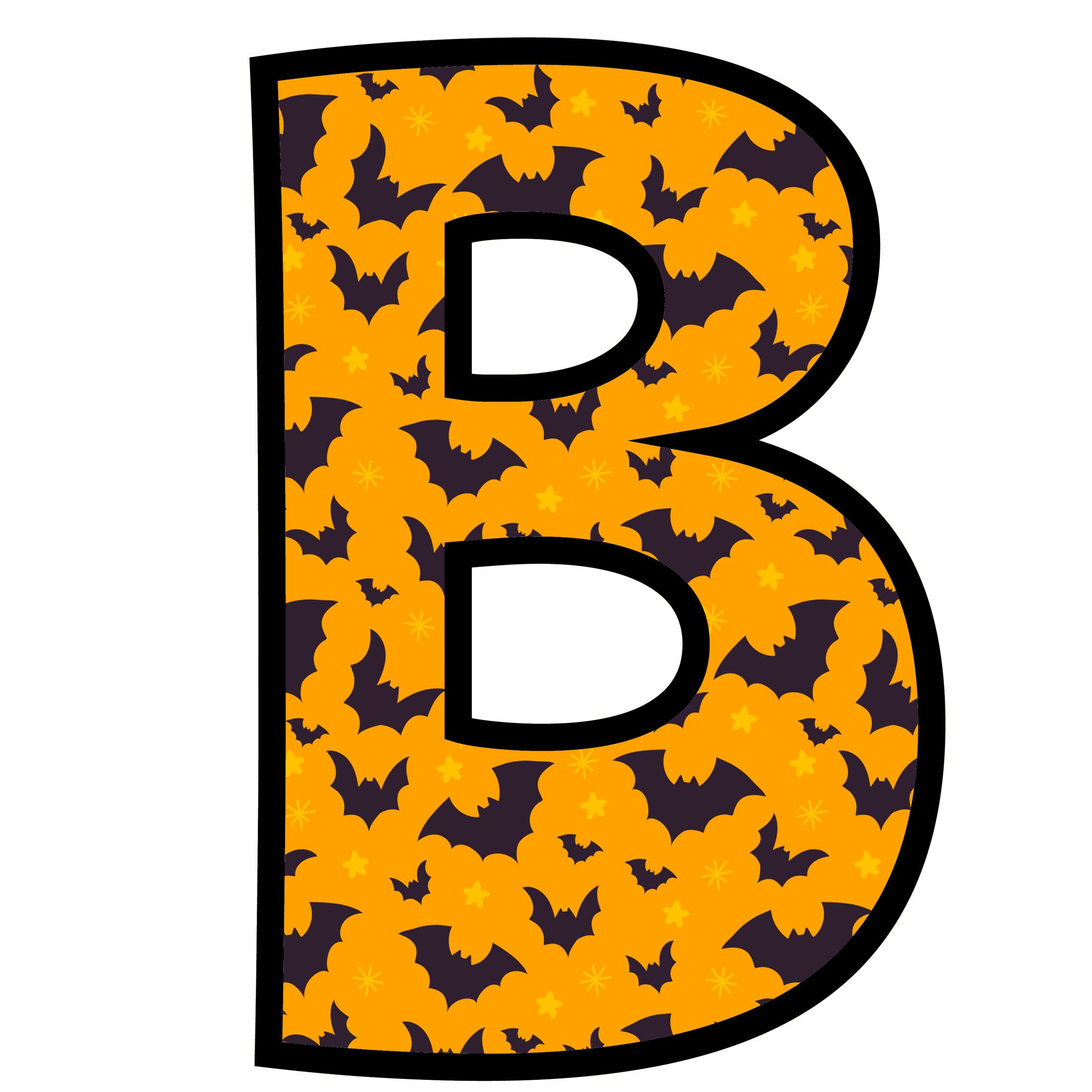 Halloween Bats Letters (2)