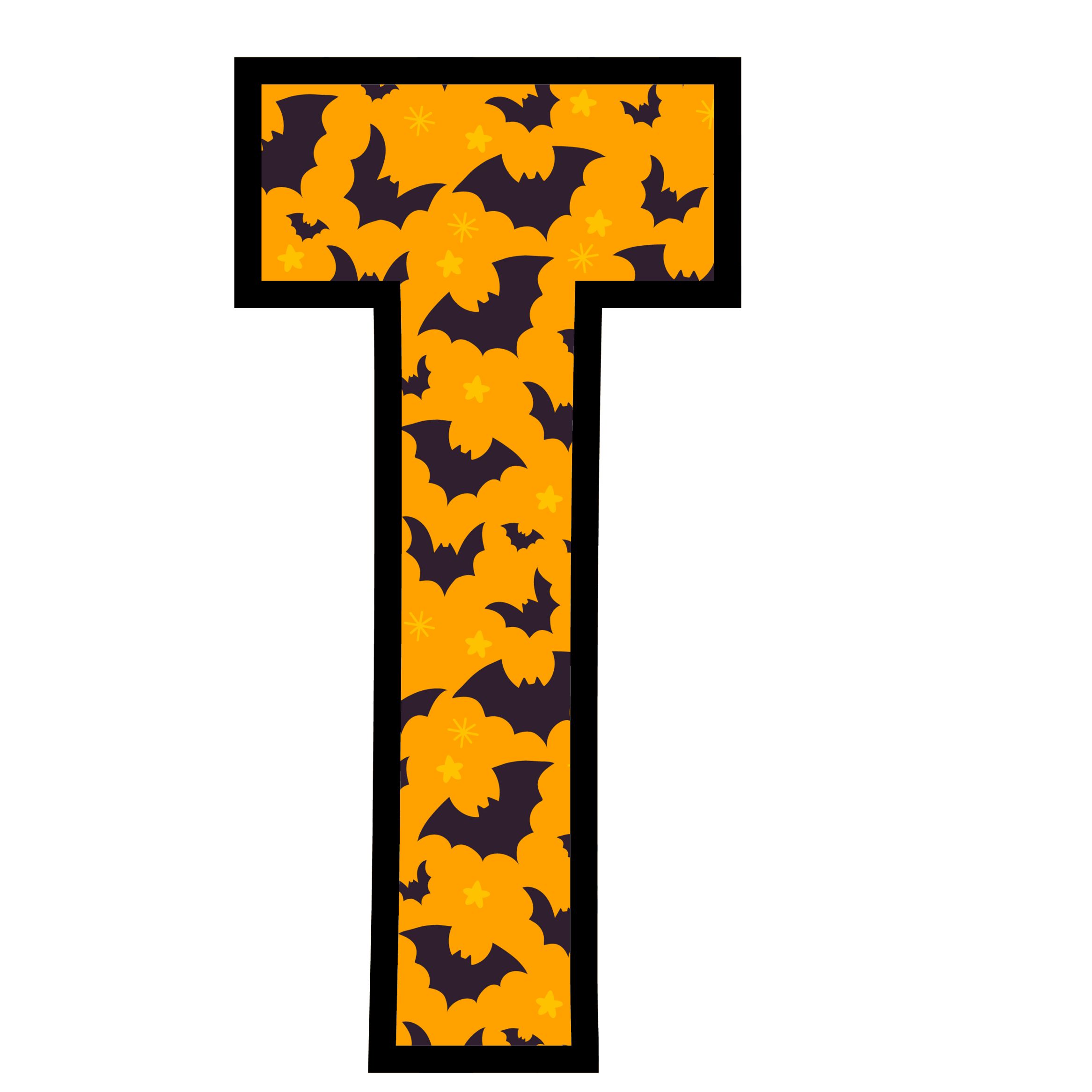 Halloween Bats Letters (20)