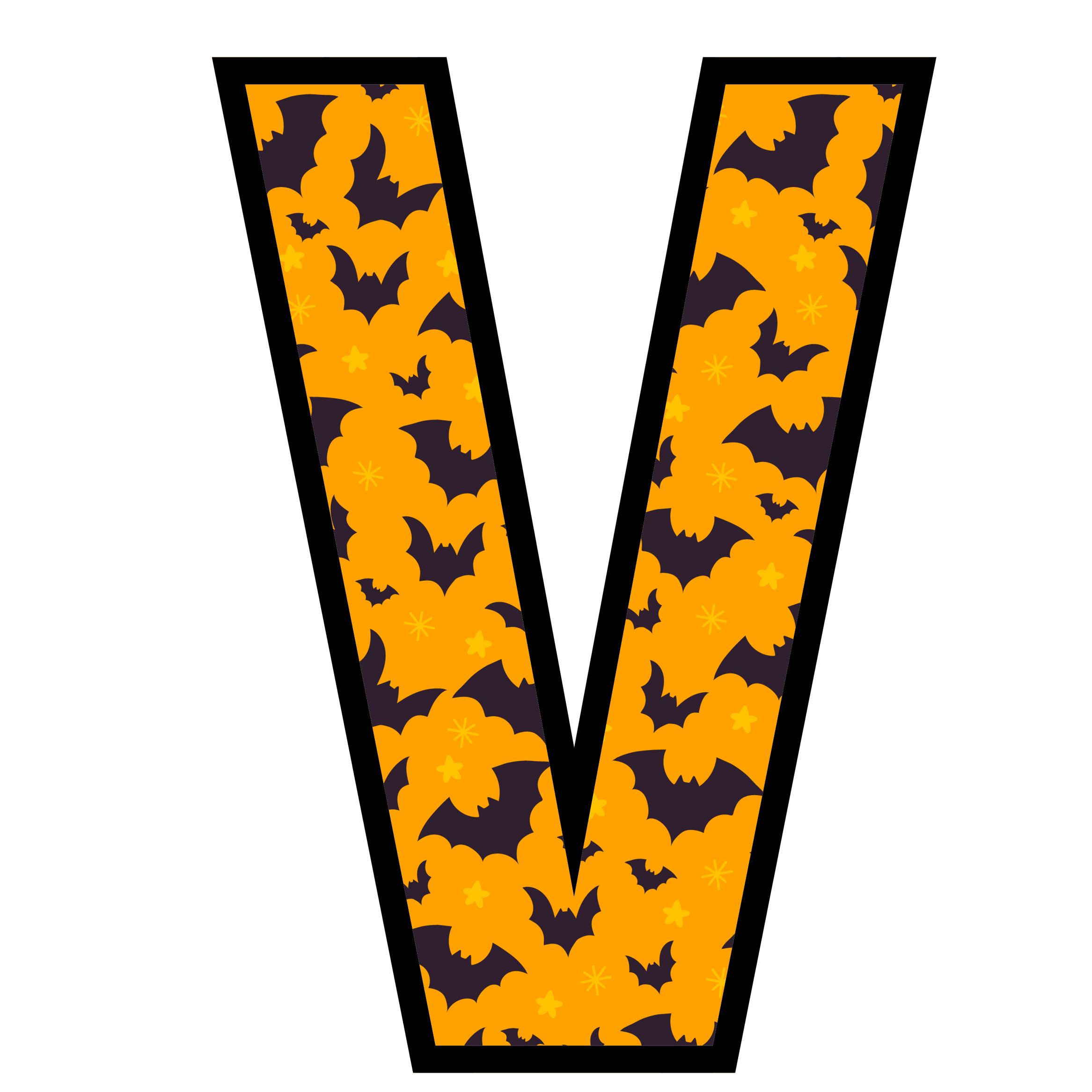 Halloween Bats Letters (22)