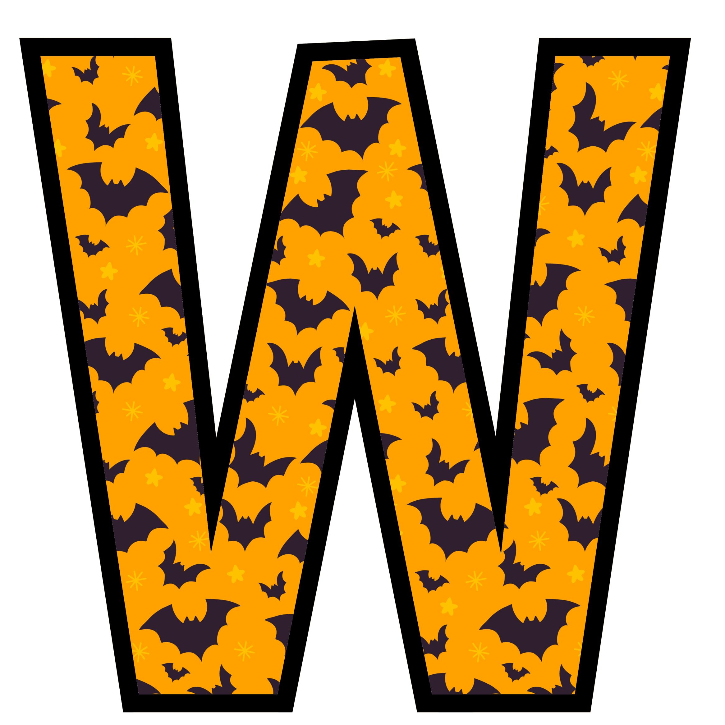 Halloween Bats Letters (23)