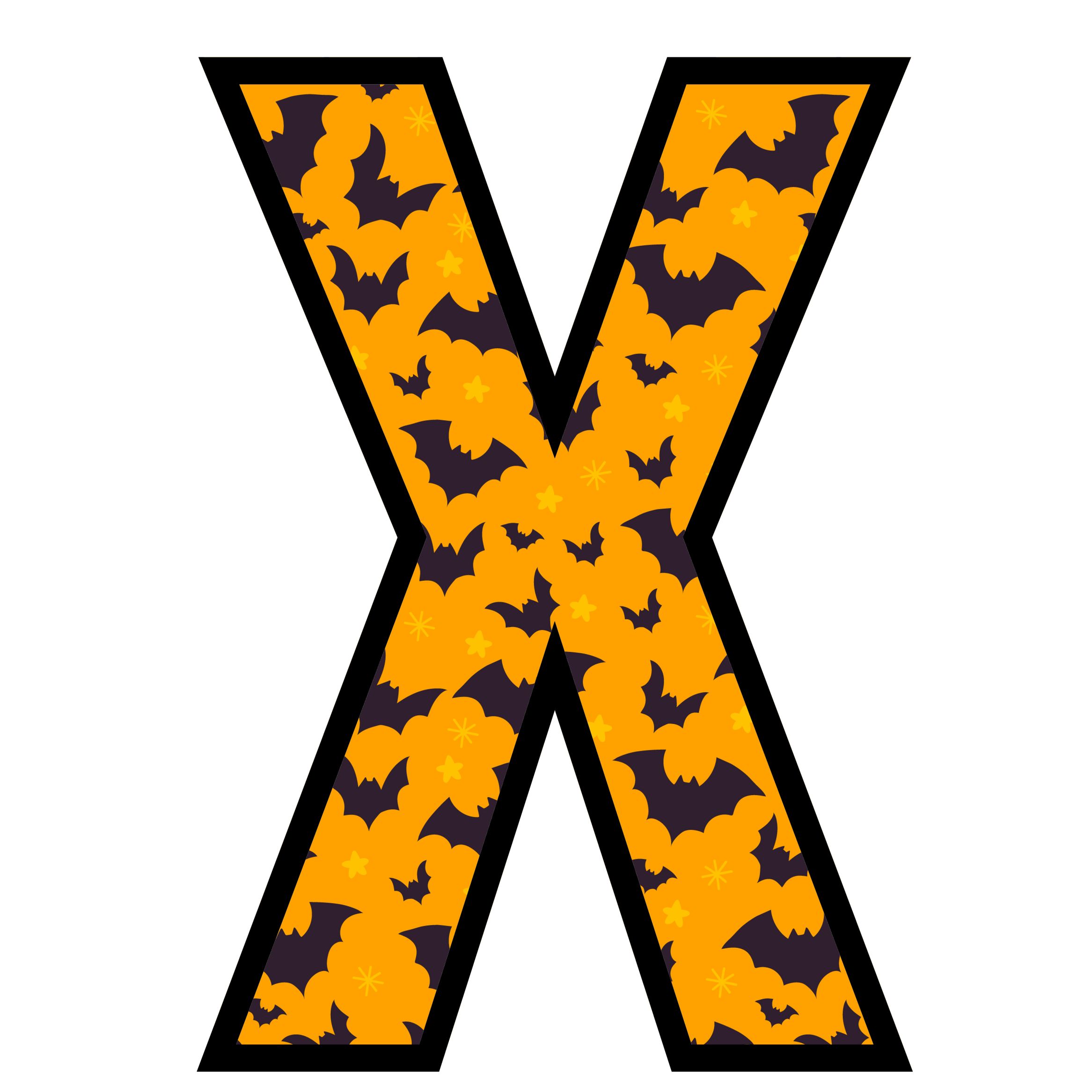 Halloween Bats Letters (24)