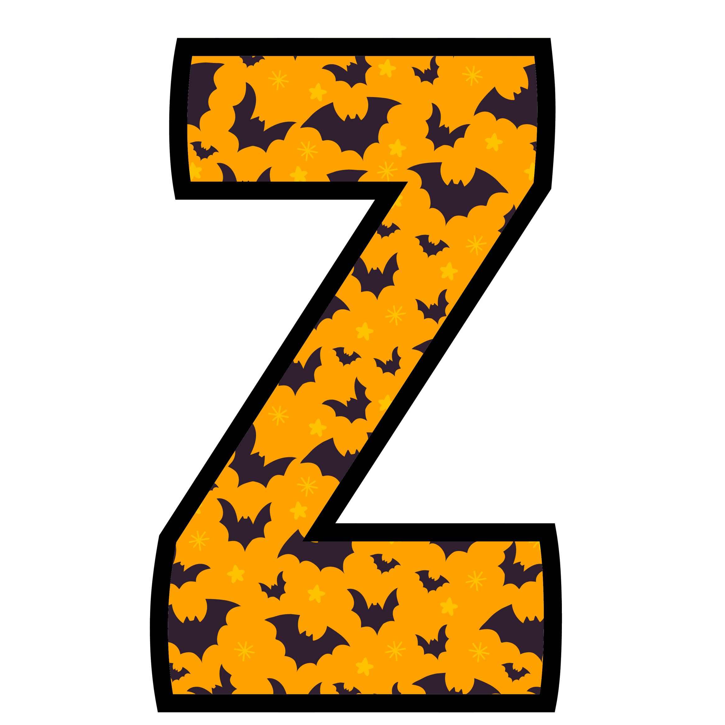 Halloween Bats Letters (26)