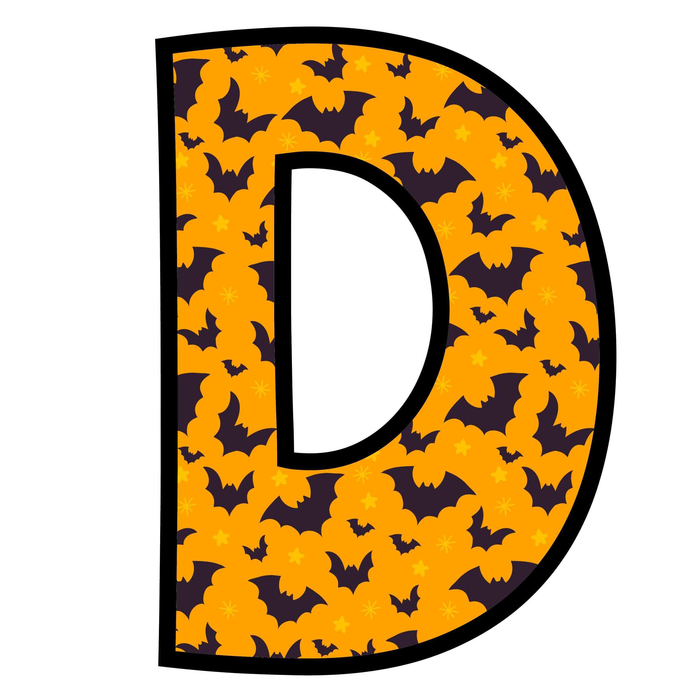 Halloween Bats Letters (4)