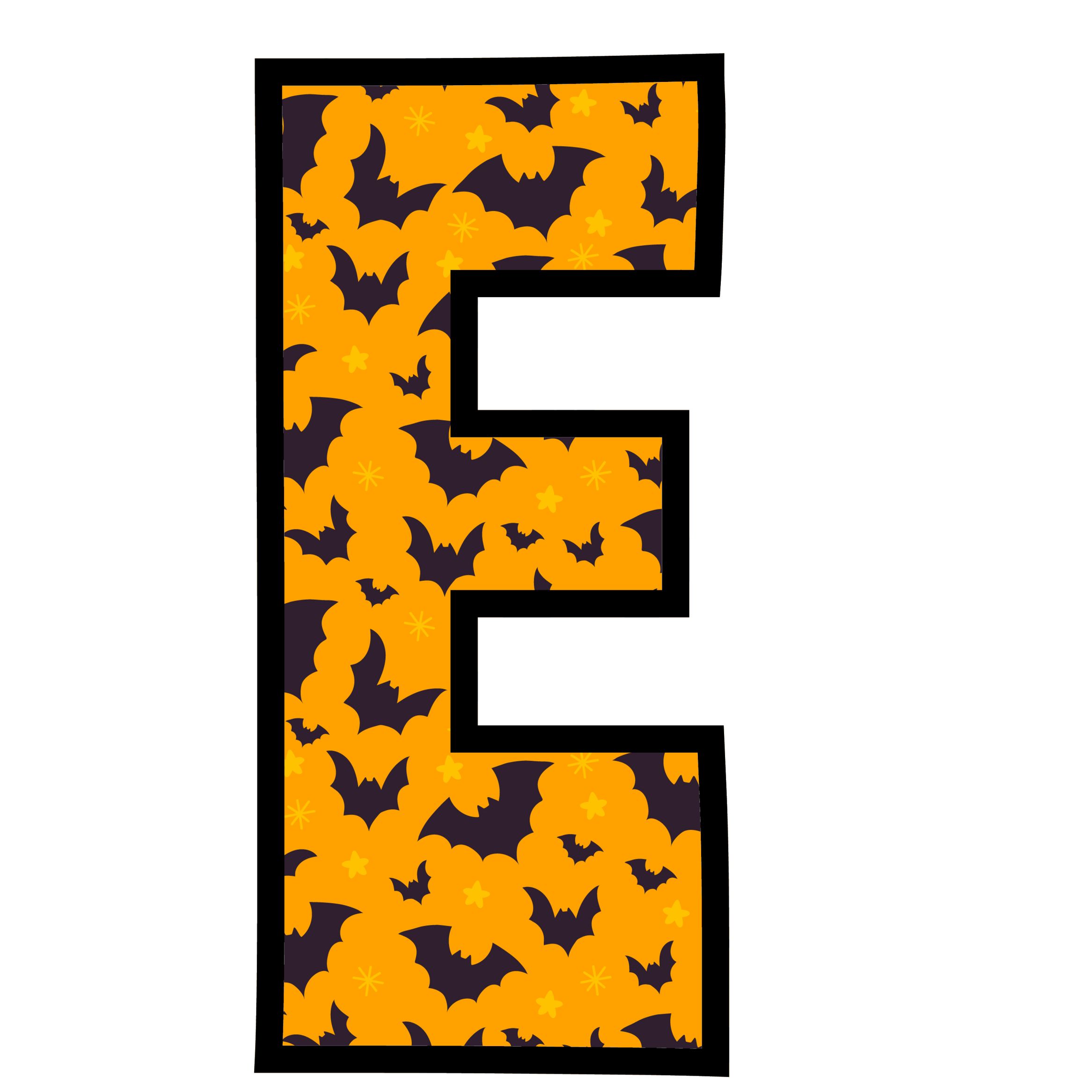 Halloween Bats Letters (5)