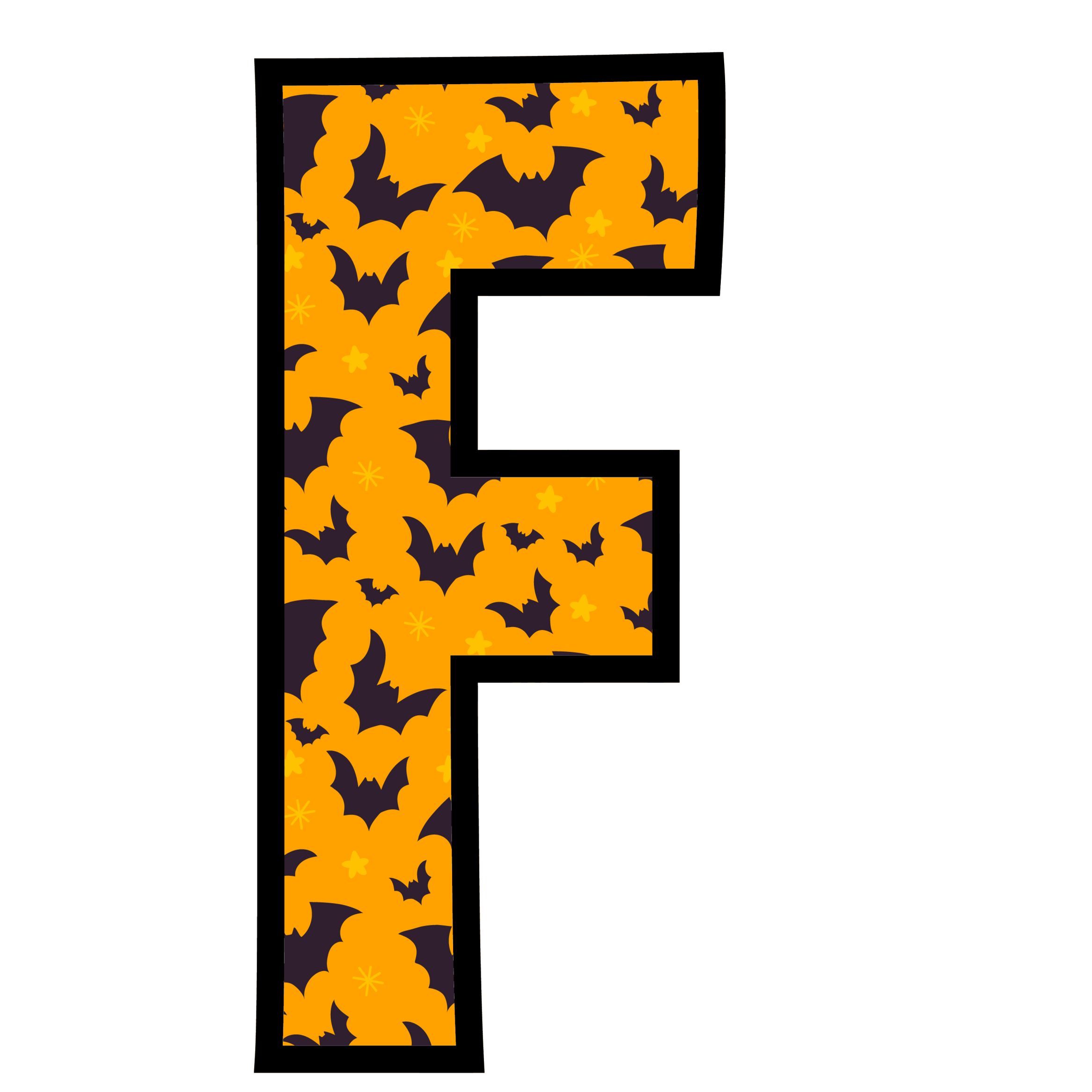 Halloween Bats Letters (6)