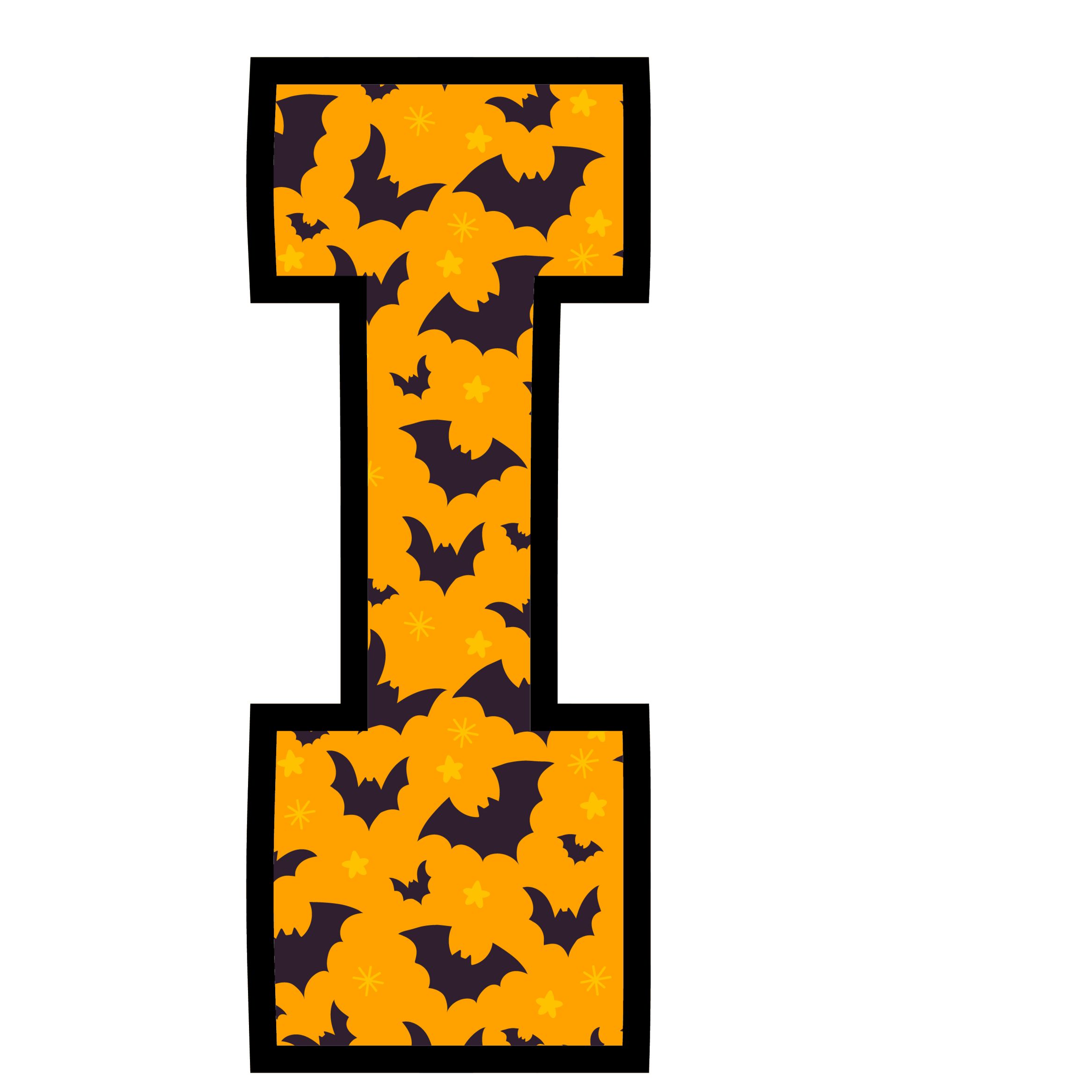 Halloween Bats Letters (9)