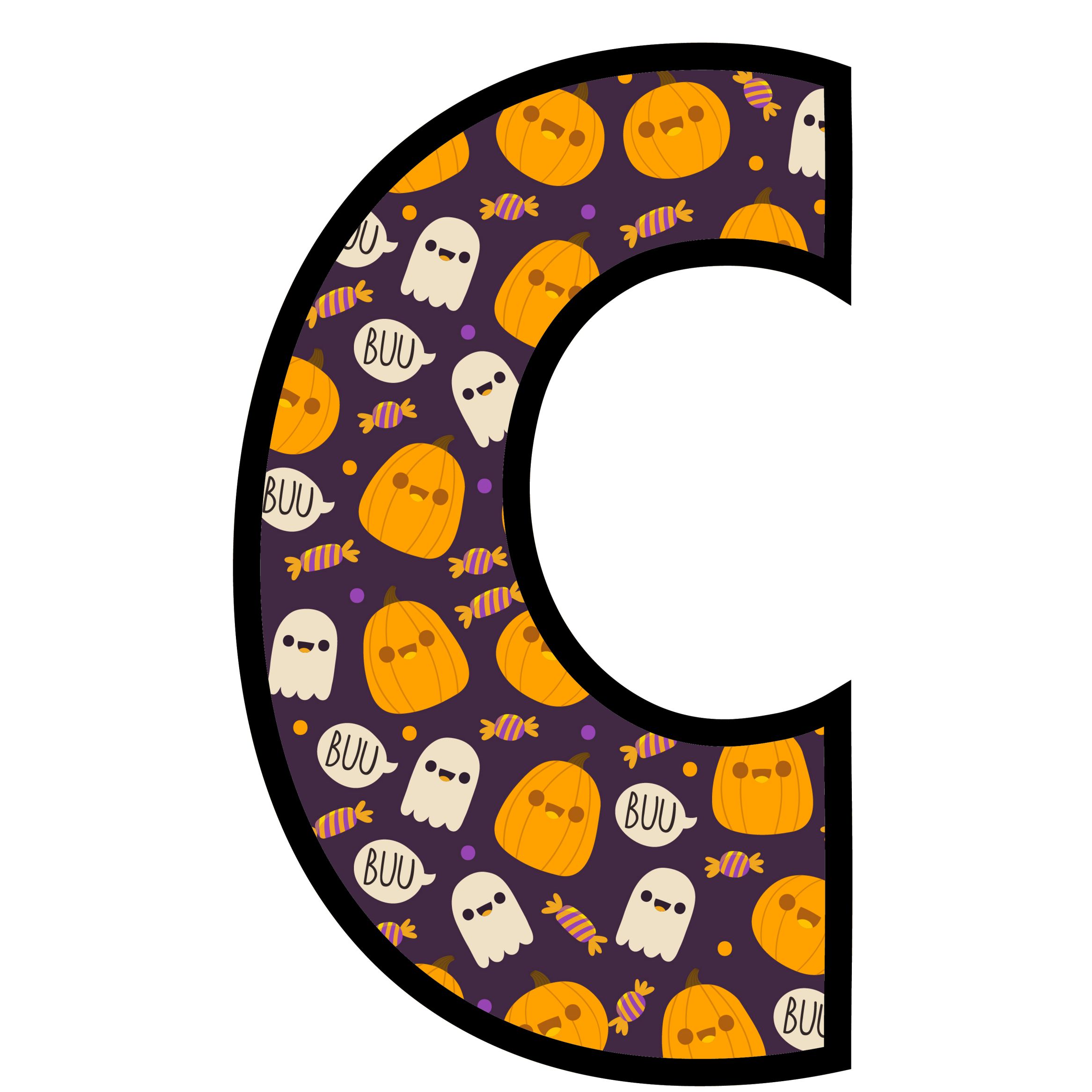 Halloween Ghost Letters (3)