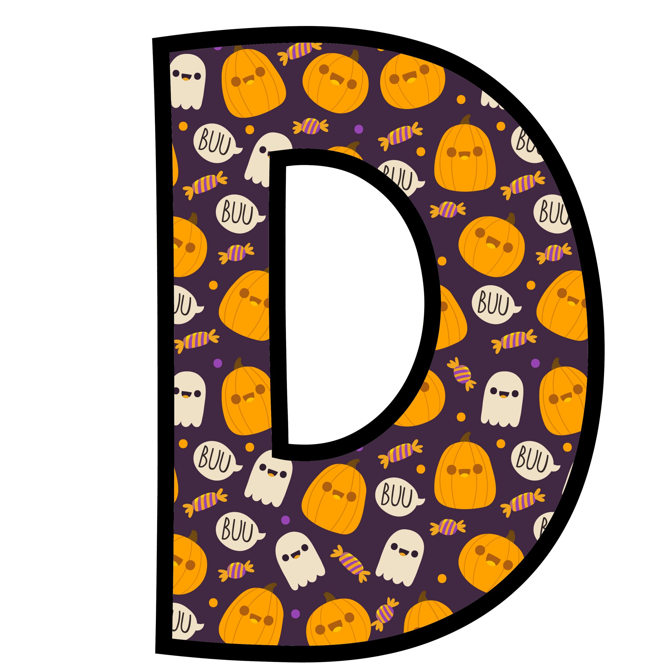 Halloween Ghost Letters (4)