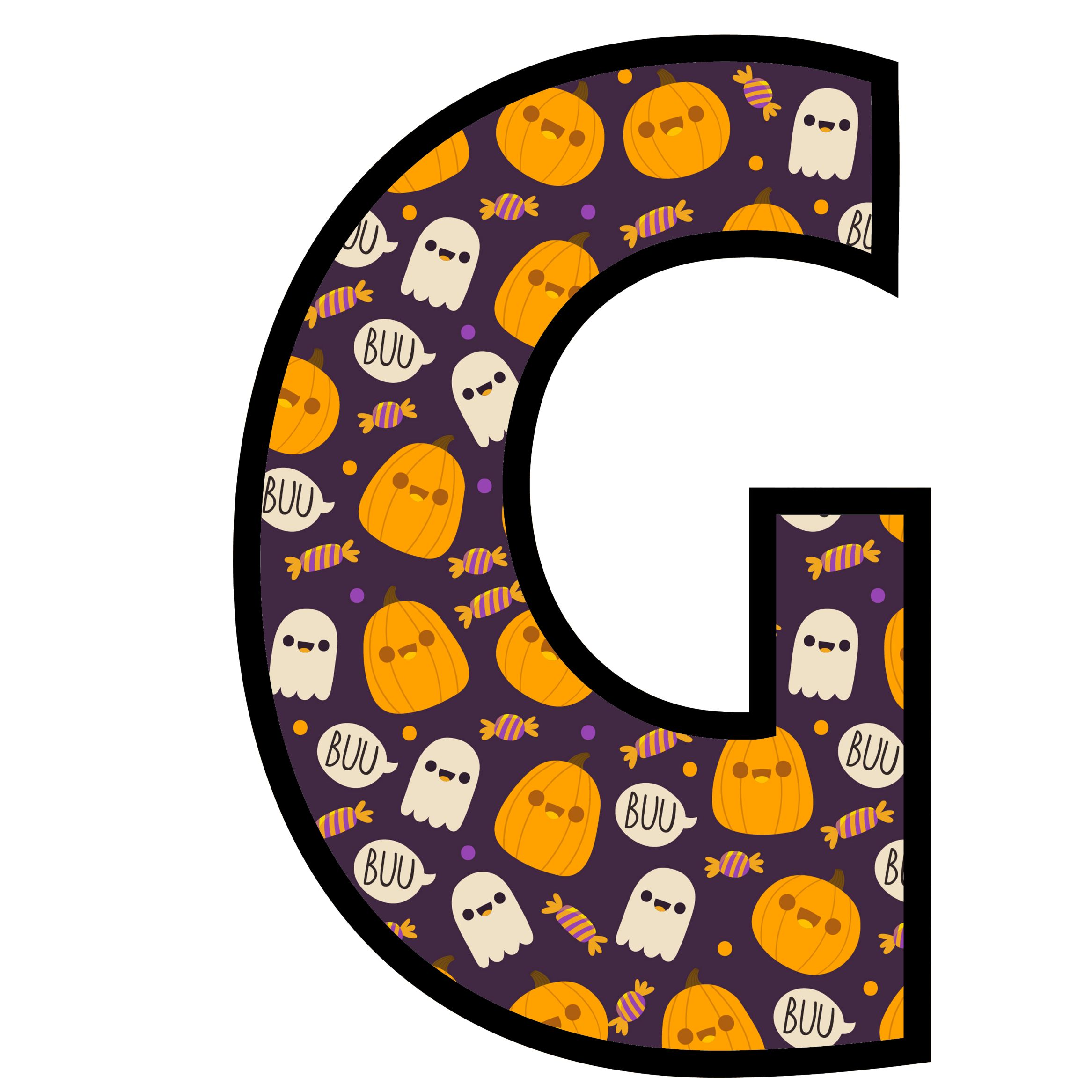 Halloween Ghost Letters (7)