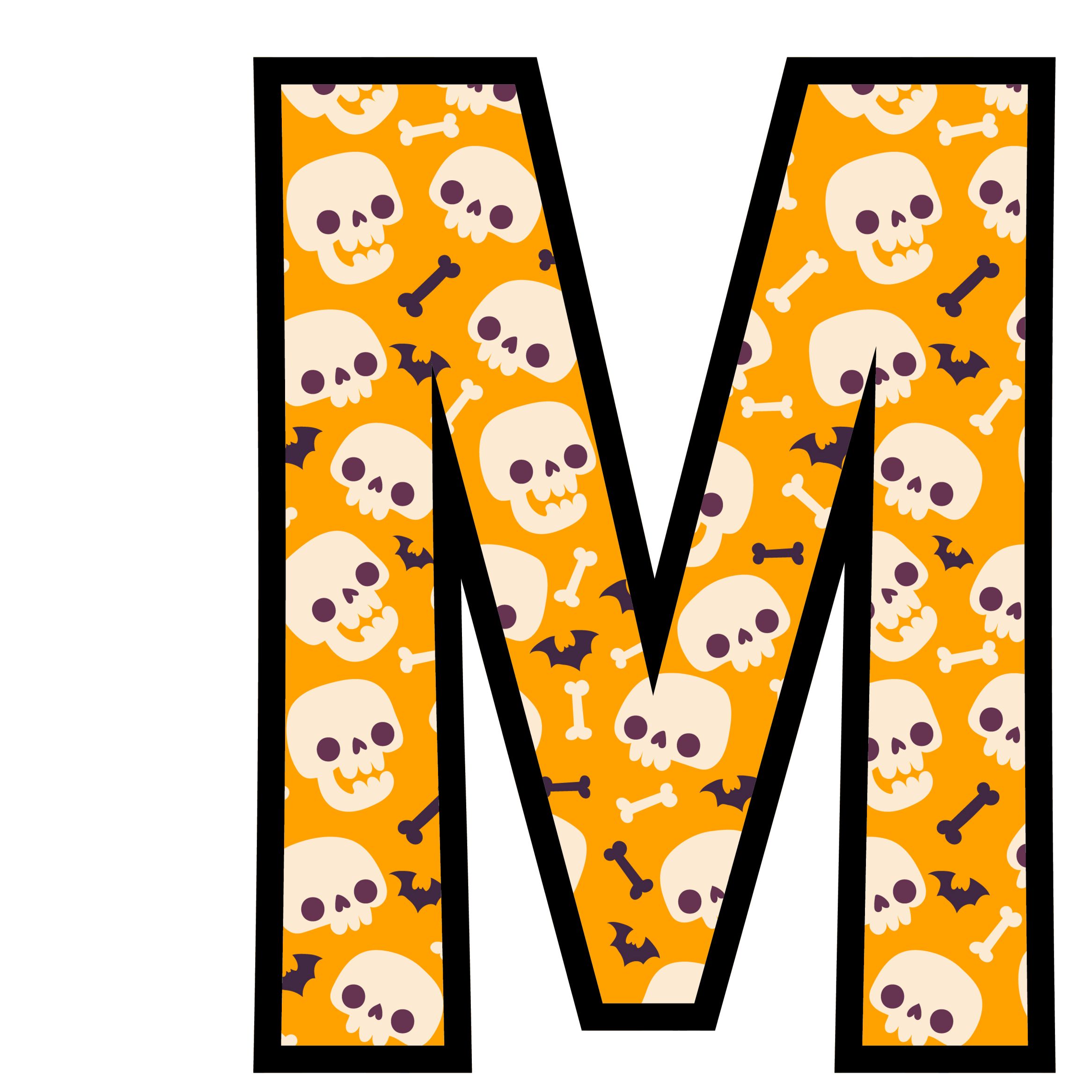 Halloween Skulls Letters (13)