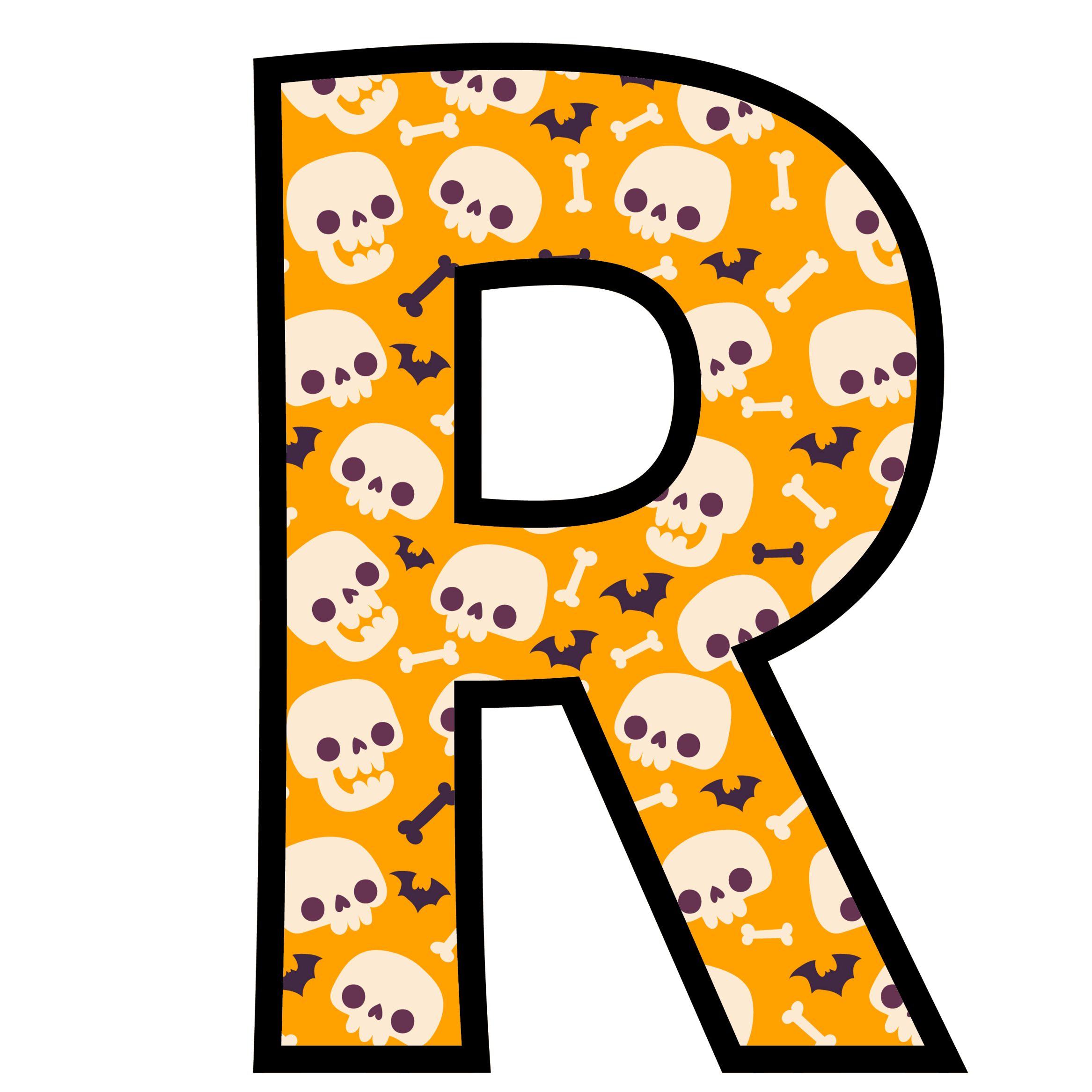 Halloween Skulls Letters (18)