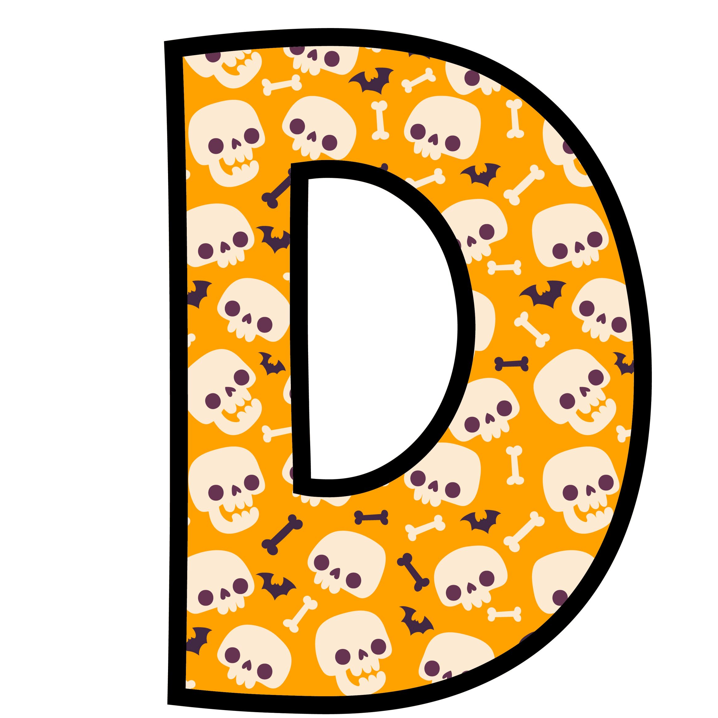 Halloween Skulls Letters (4)