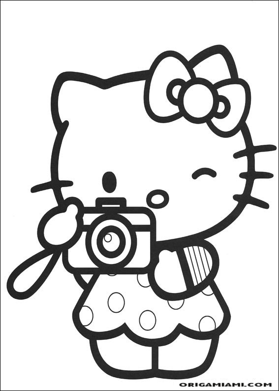 Hello Kitty coloring page (10)