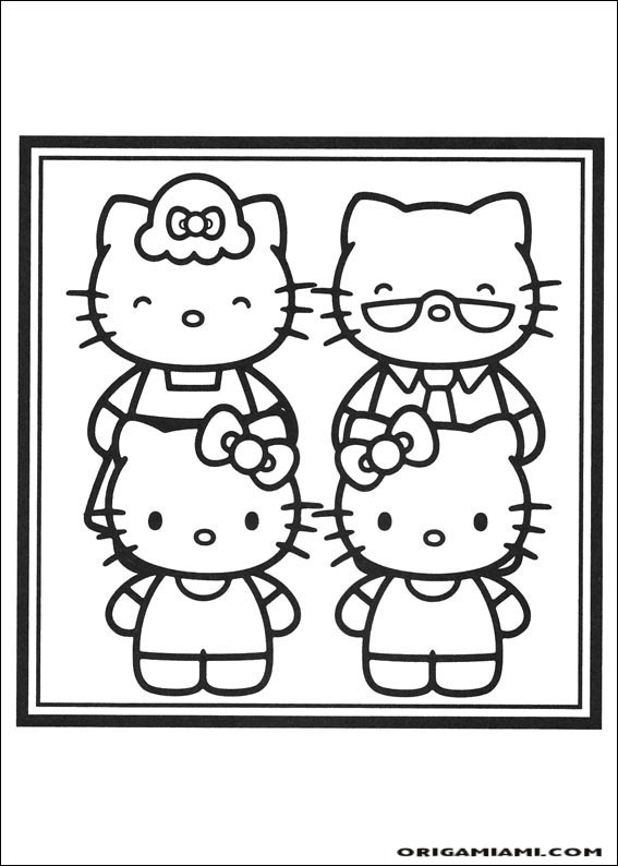 Hello Kitty coloring page (11)