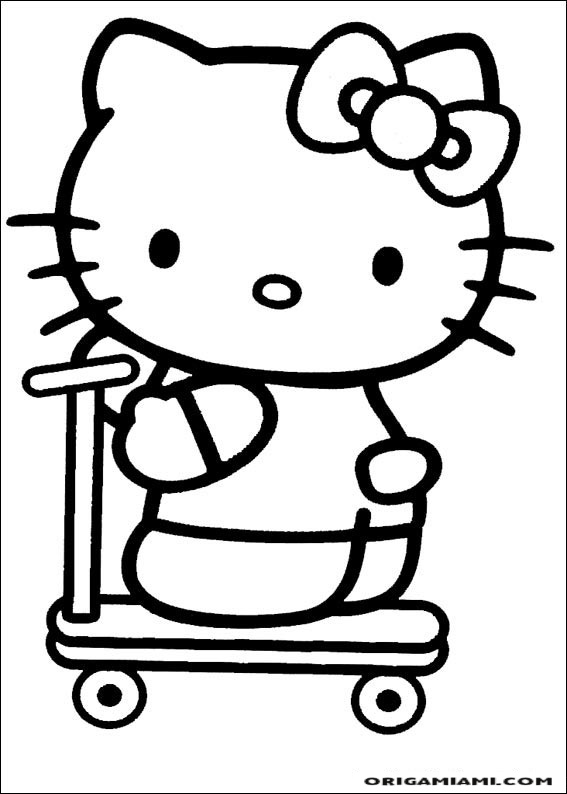 Hello Kitty coloring page (12)