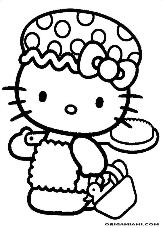 Hello Kitty coloring page (13)