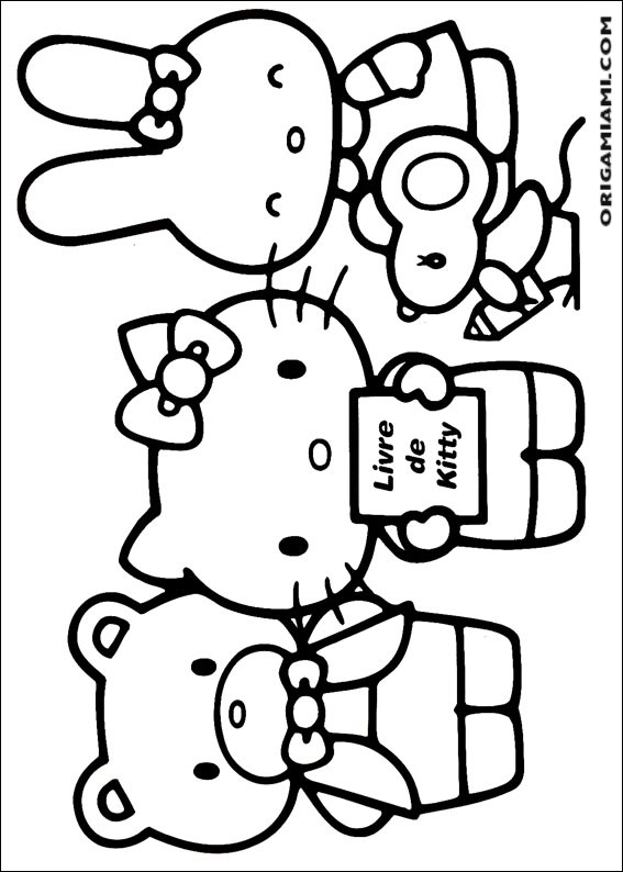 Hello Kitty coloring page (14)