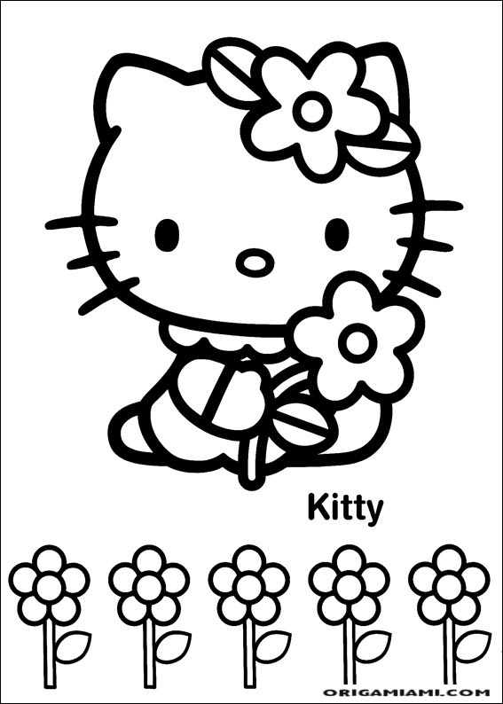 Hello Kitty coloring page (15)