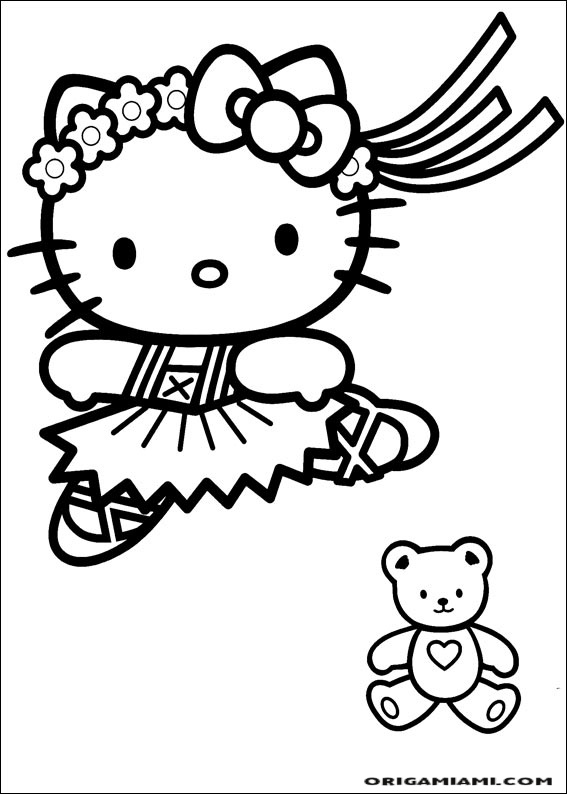 Hello Kitty coloring page (16)