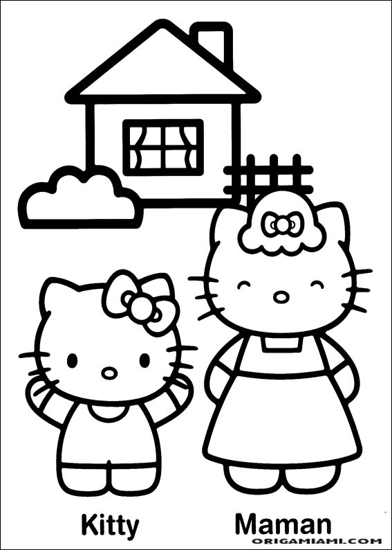 Hello Kitty coloring page (17)